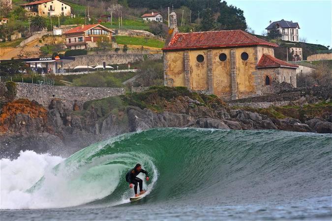 Mundaka Bihotzean Con Parking Gratuito Apartman Kültér fotó