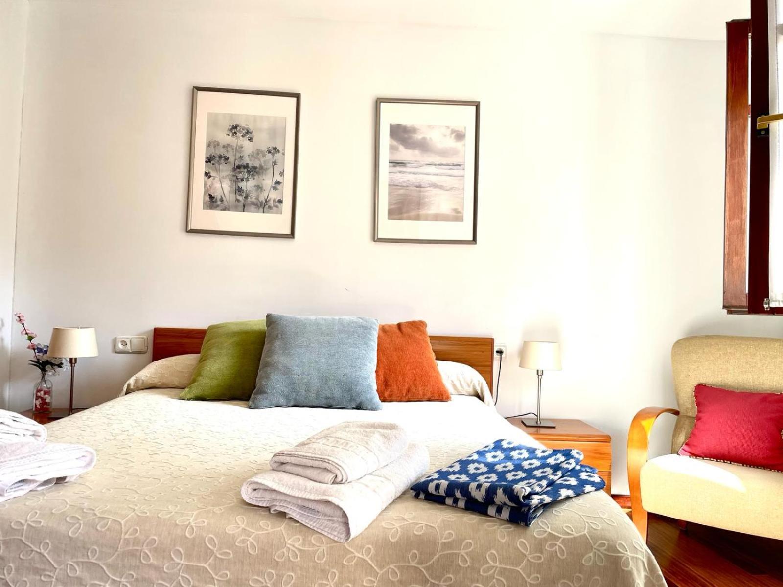 Mundaka Bihotzean Con Parking Gratuito Apartman Kültér fotó